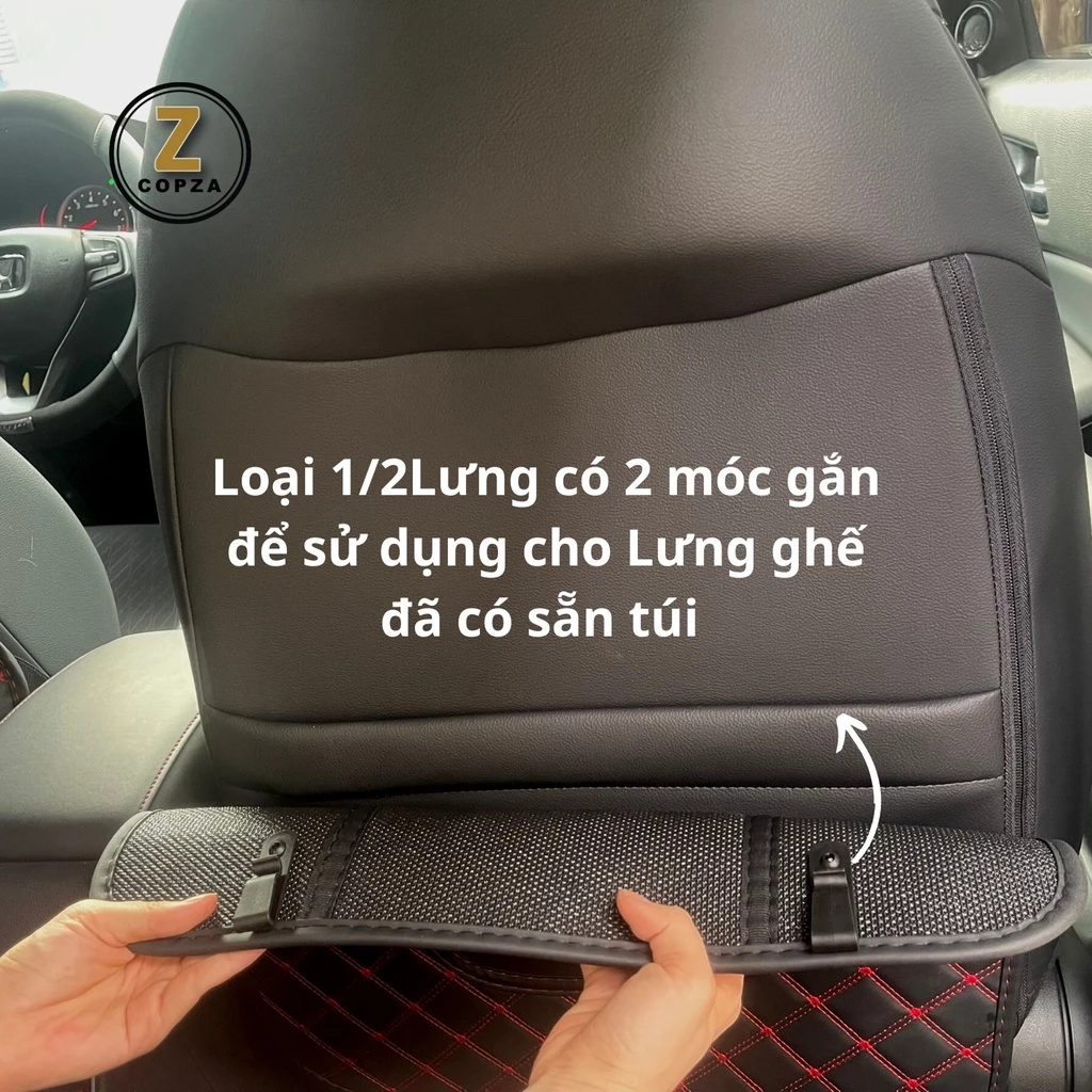Review tấm ốp lưng ghế ô tô COPZA – chống trầy xước, dễ vệ sinh, có ngăn đựng đồ tiện lợi