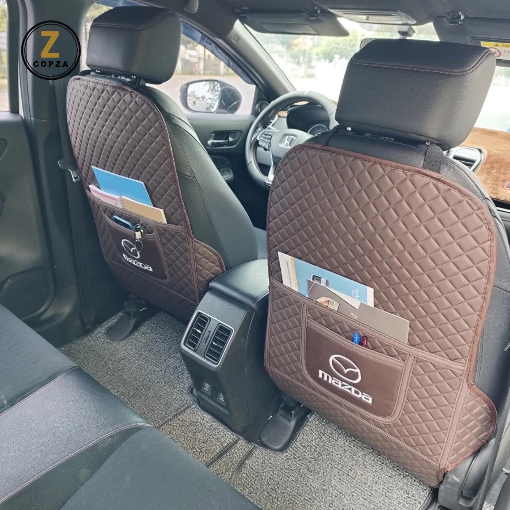 Review tấm ốp lưng ghế ô tô COPZA – chống trầy xước, dễ vệ sinh, có ngăn đựng đồ tiện lợi