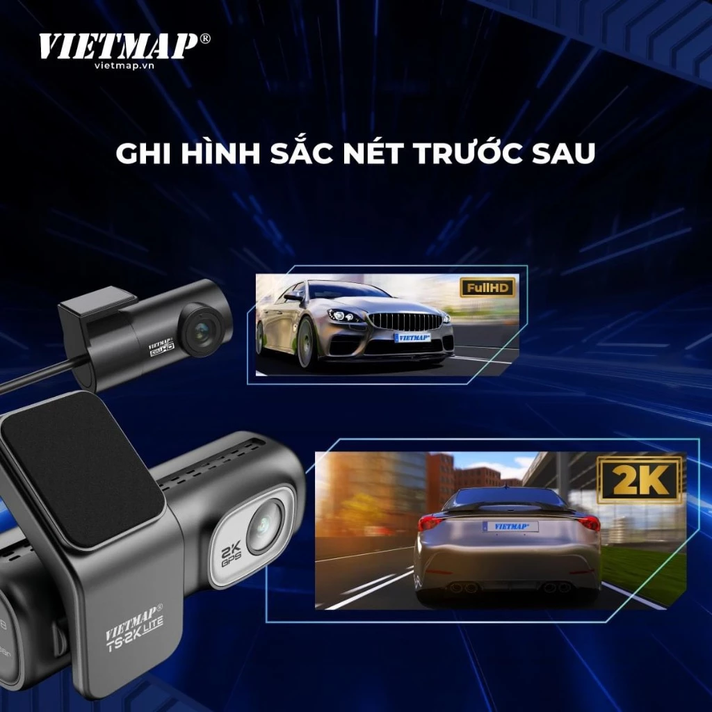 Review Camera hành trình VIETMAP TS-2K Lite – Ghi hình 2K, có GPS, tặng Vietmap Live 1 năm