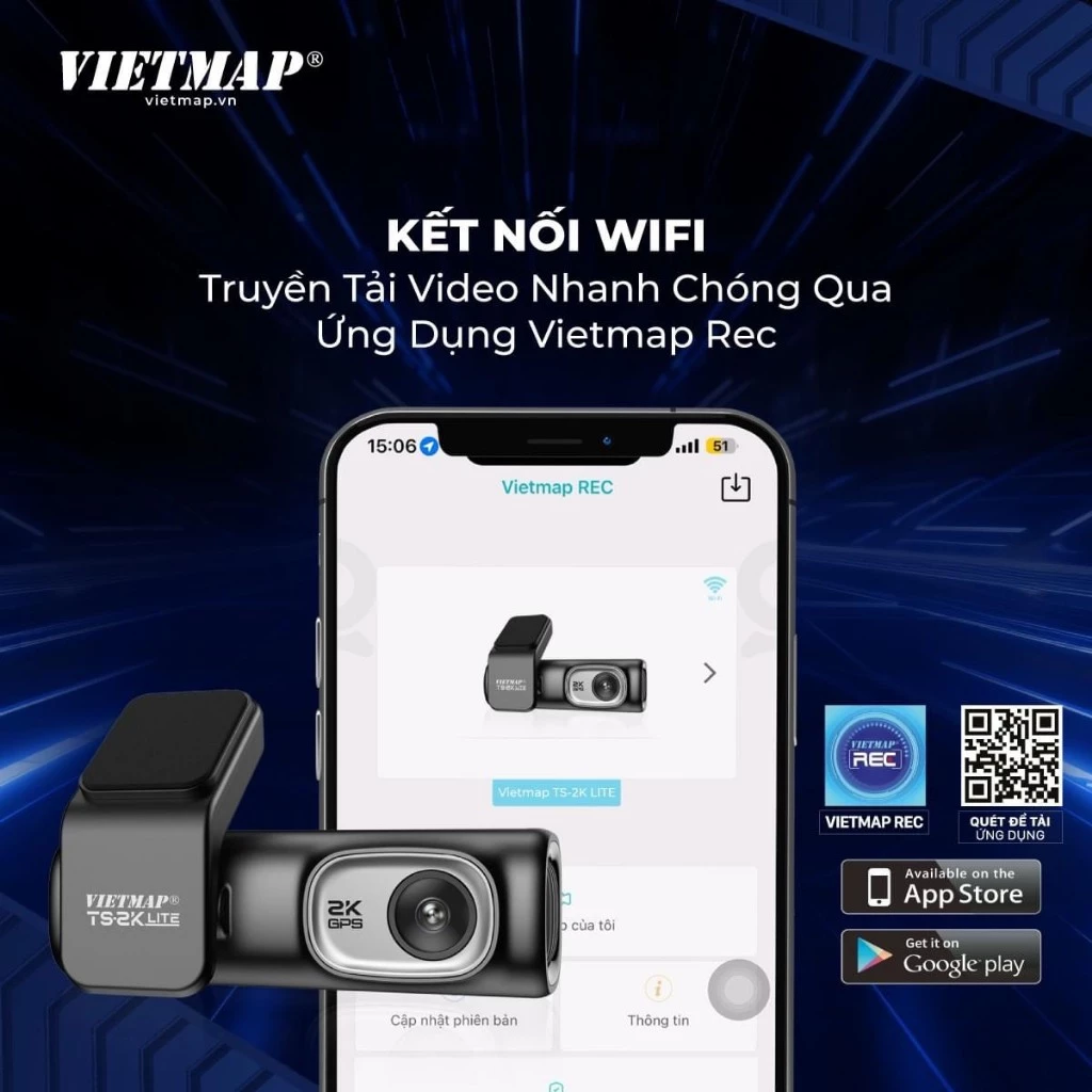 Review Camera hành trình VIETMAP TS-2K Lite – Ghi hình 2K, có GPS, tặng Vietmap Live 1 năm
