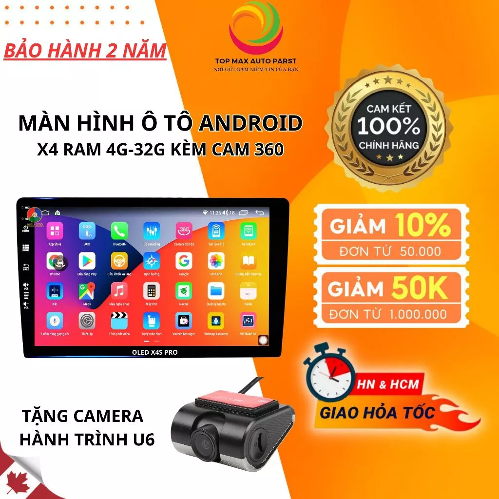 Review Màn Hình Android Ô Tô X4S tích hợp Camera 360 – Lái xe an toàn & tiện nghi hơn mỗi ngày