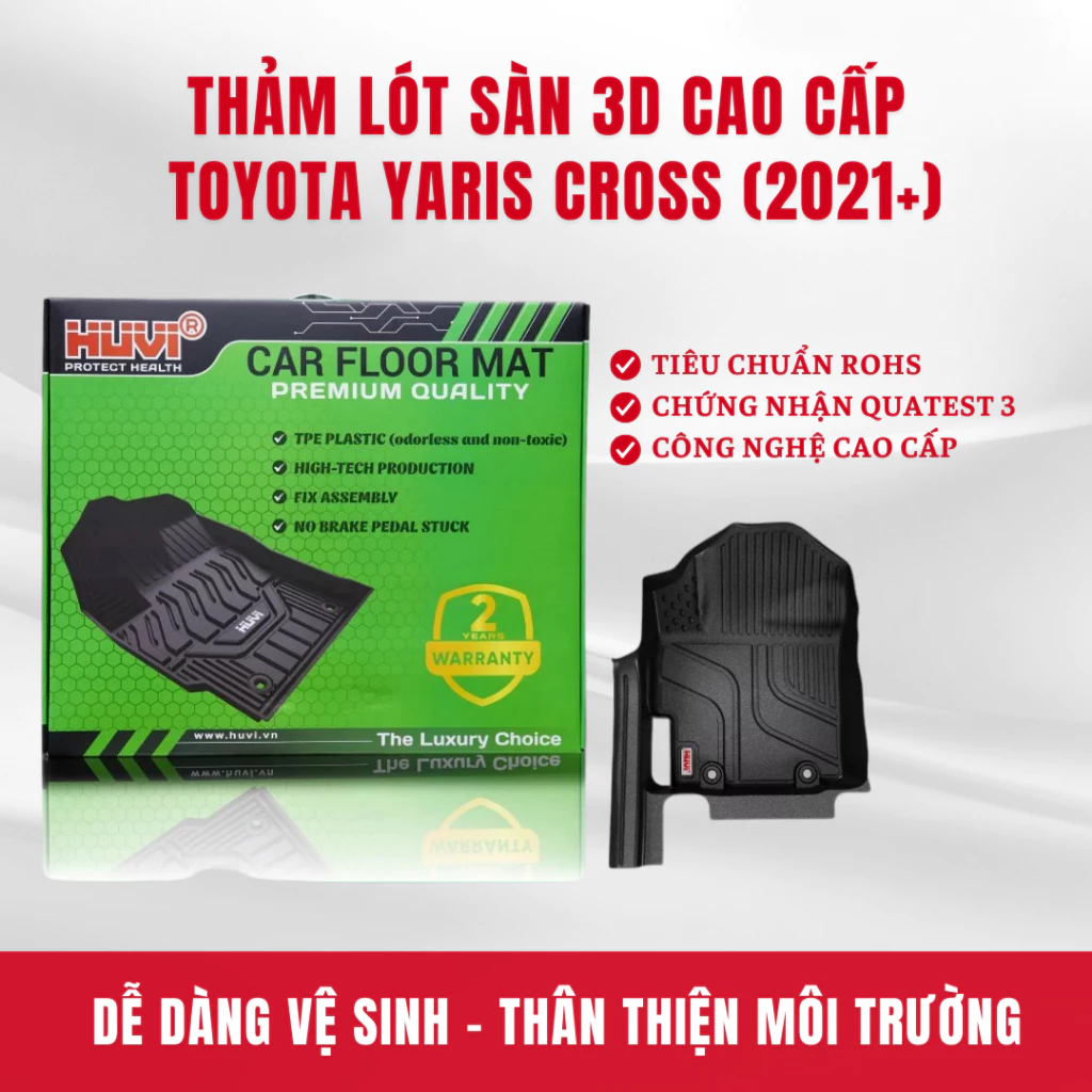 Review Thảm lót sàn Toyota Yaris Cross bản xăng