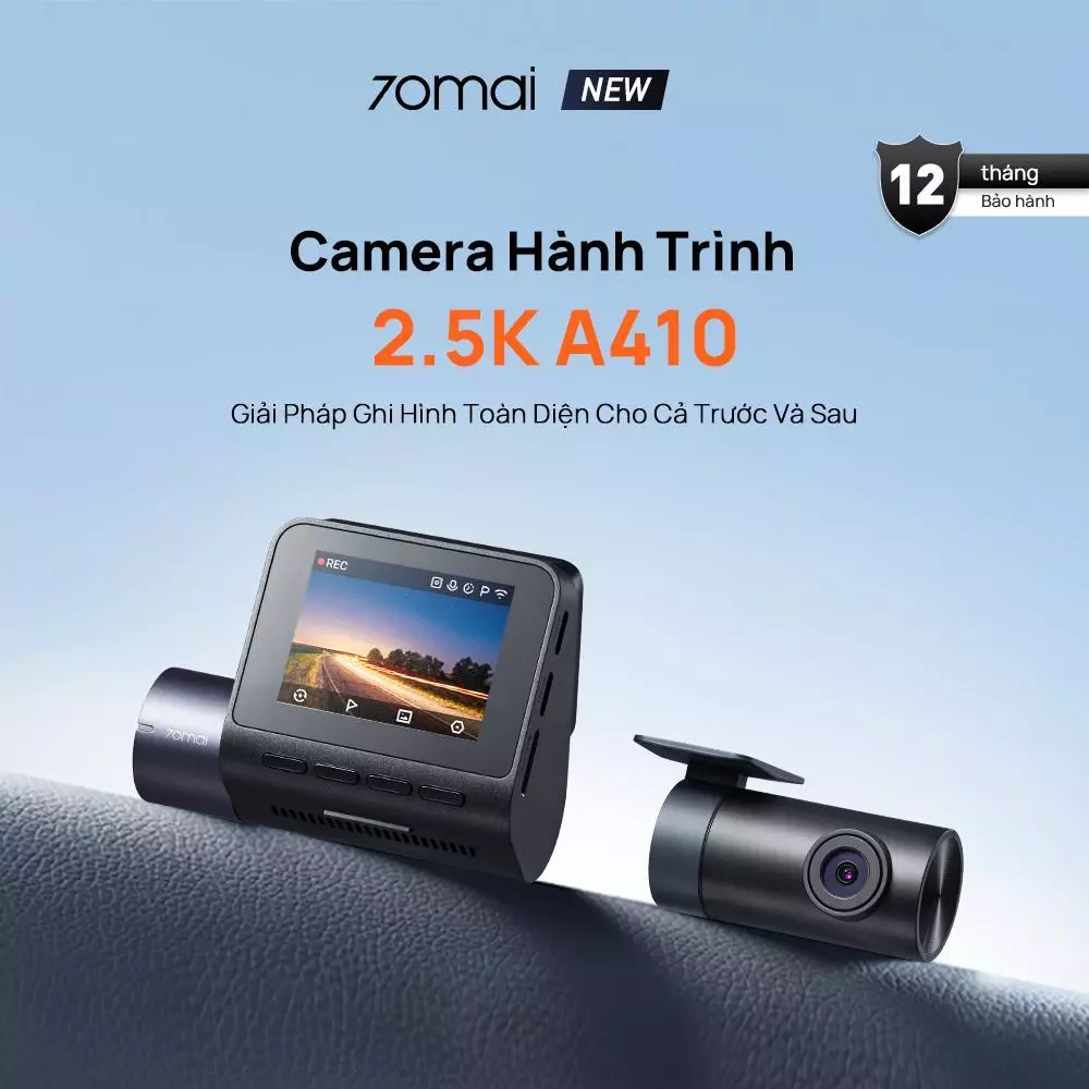 Review Camera hành trình 70mai A410 – Ghi hình trước sau sắc nét, an tâm mọi hành trình
