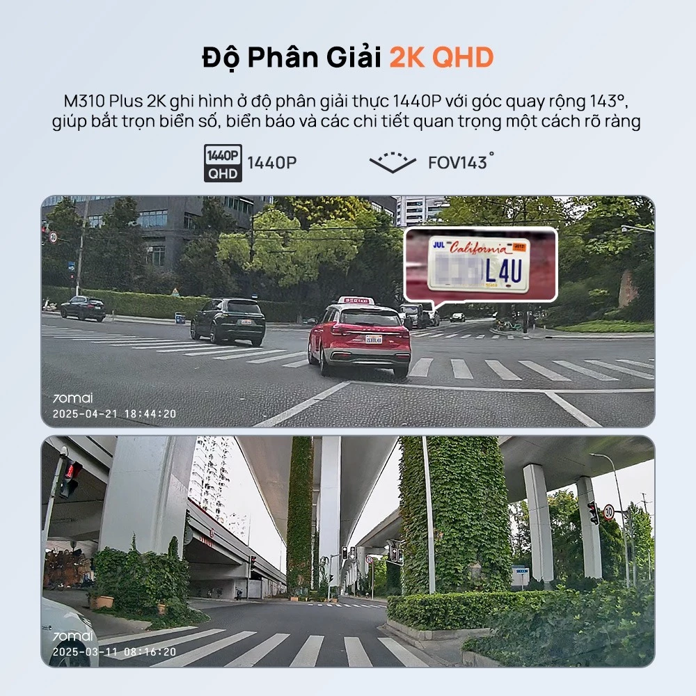 Review Camera Hành Trình 70mai M310 Plus 2K — Bảo Vệ Toàn Diện & Hình Ảnh Siêu Nét